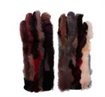 handsker med mink multicolor hotsjok